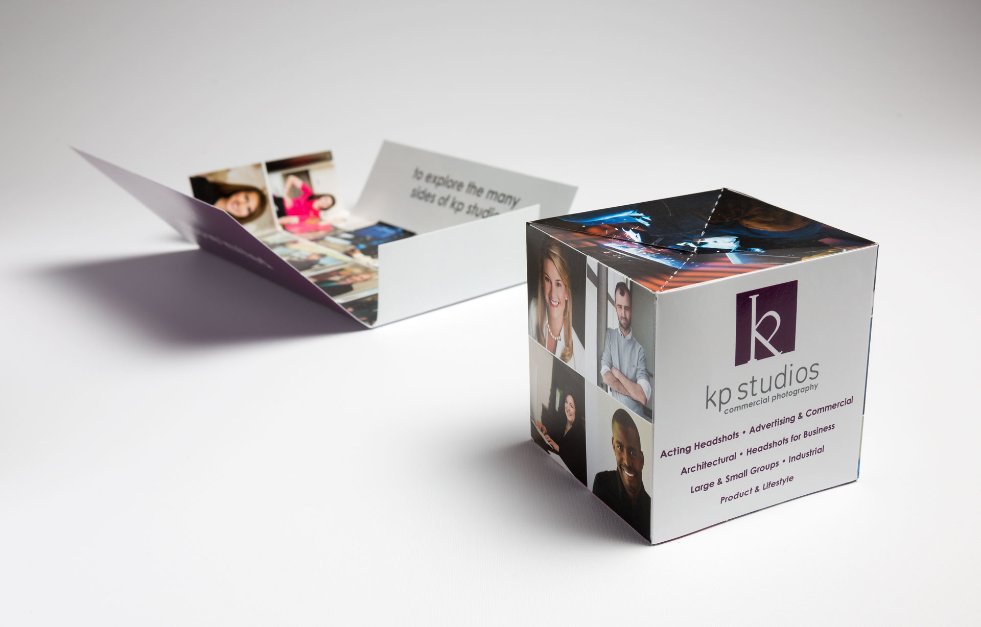 KP Studios Generates New Business with 3" Pop Up Cube Mailer