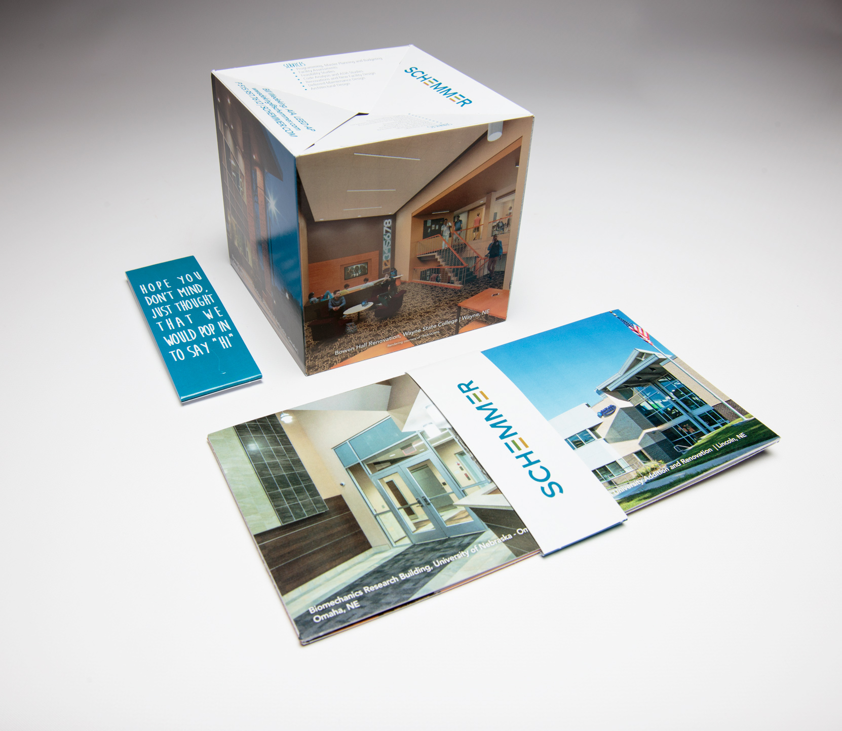 Schemmer Creates Memorable Experience With 4.25" Pop-Up Cube Mailer