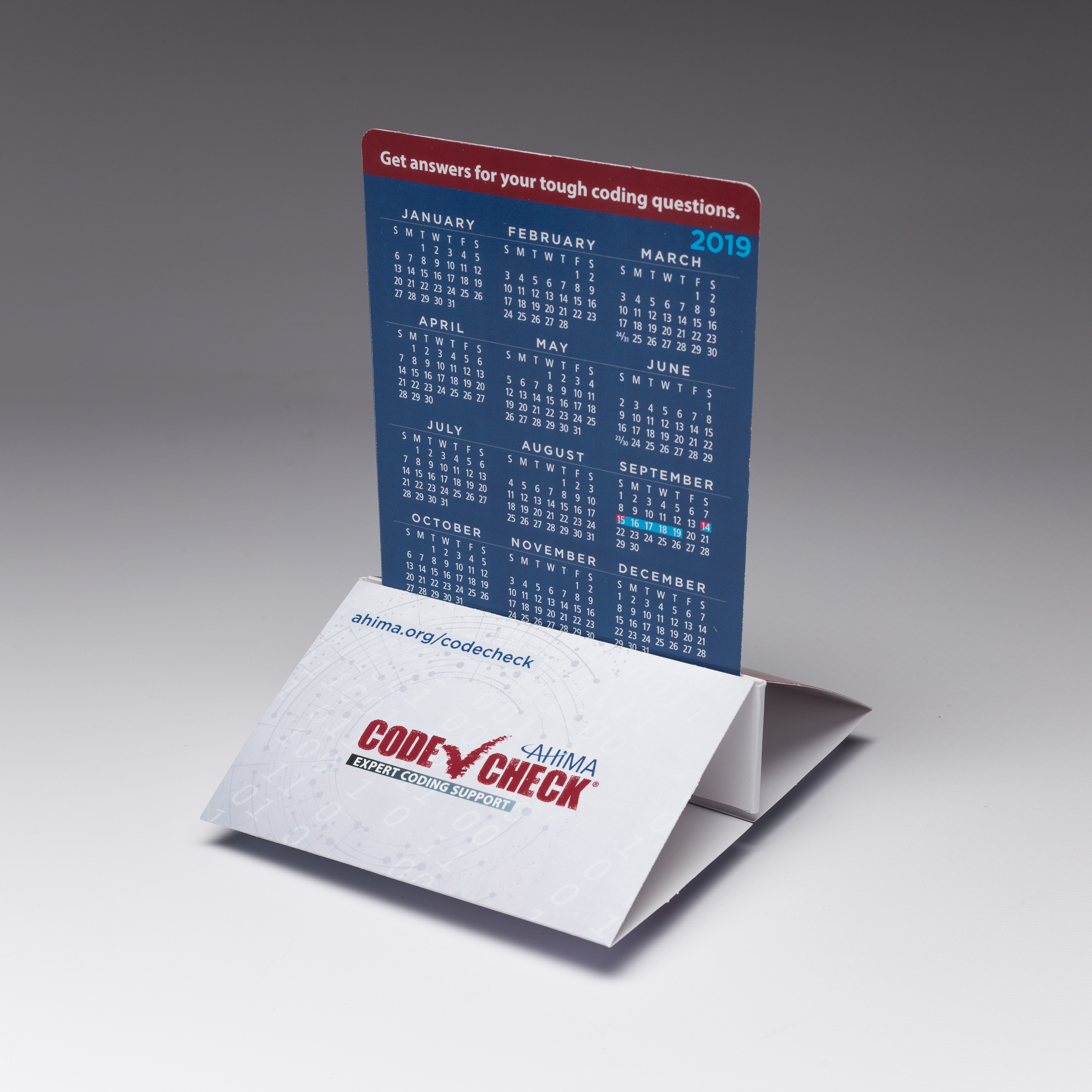 Ensure your healthcare services stay top of mind with a desktop calendar from Red Paper Plane